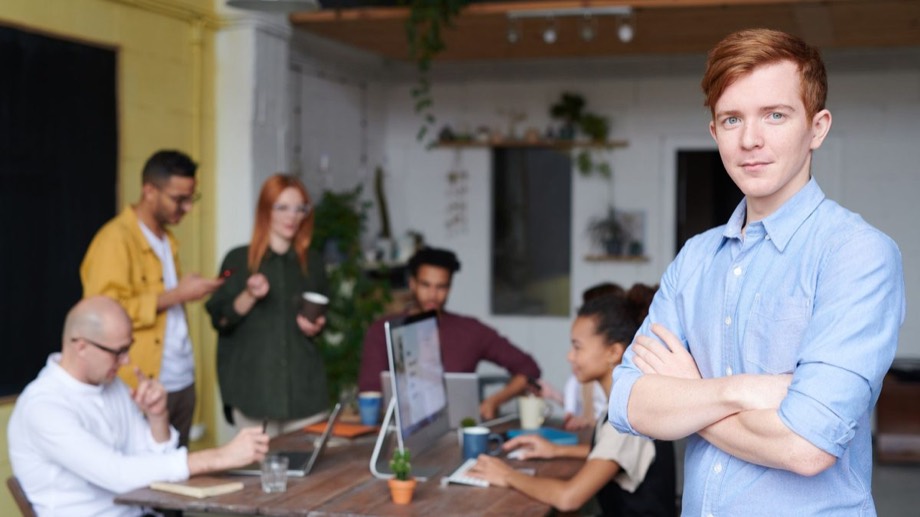 A software team at work